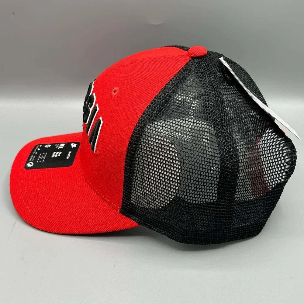 Nike Rise Georgia Bulldogs Dri-Fit Trucker Hat Men M-L Red Snap Back Cap New